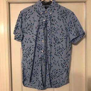J Crew Short Sleeve Button Down M